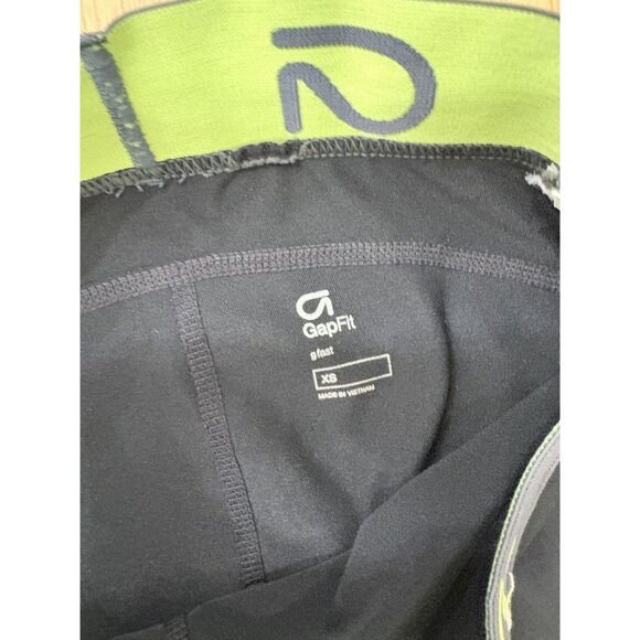 Gapfit GFast Leggings XS Cropped Side Stripe Logo Waist - Picture 3 of 4